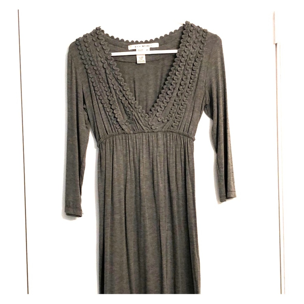 Max Studio 3/4 Grey Long sleeve dress XS